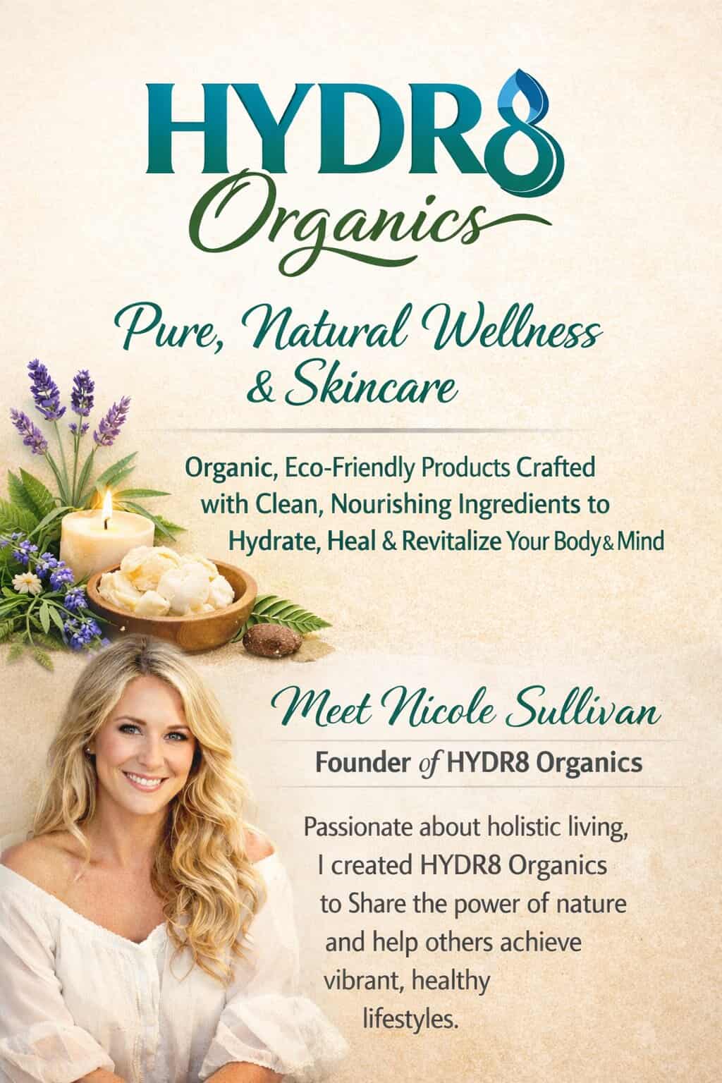 Hydr8 Organics - Premium Organic Hair Oils for Growth, Moisture & Scalp Health