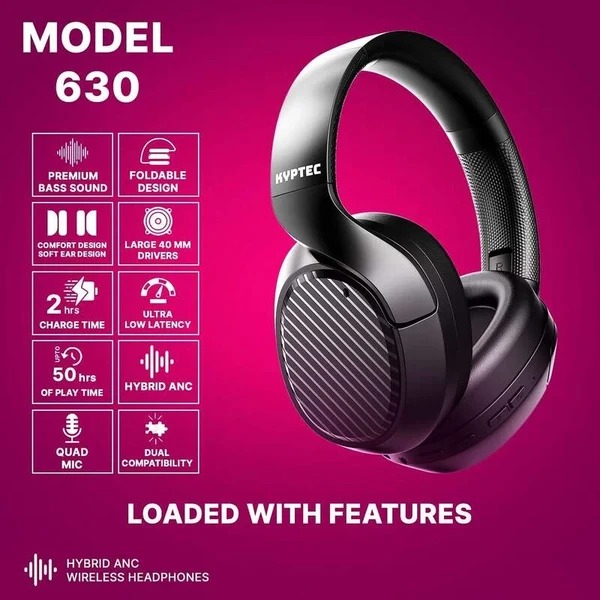 Kyptec LifeStyle® 630 Full-Size Hybrid ANC Headphones