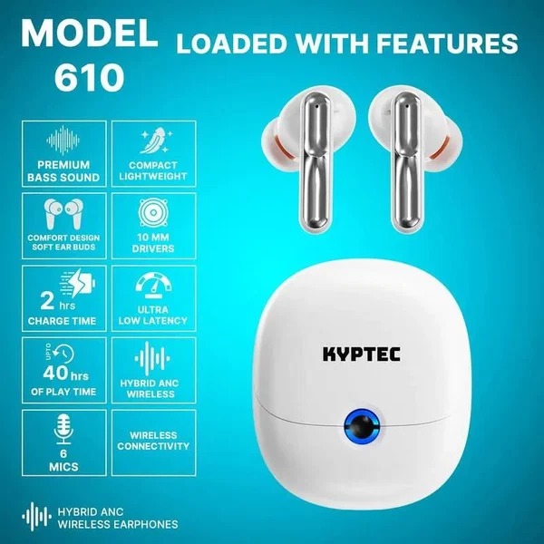 Kyptec LifeStyle® 610 True Wireless ANC Earbuds