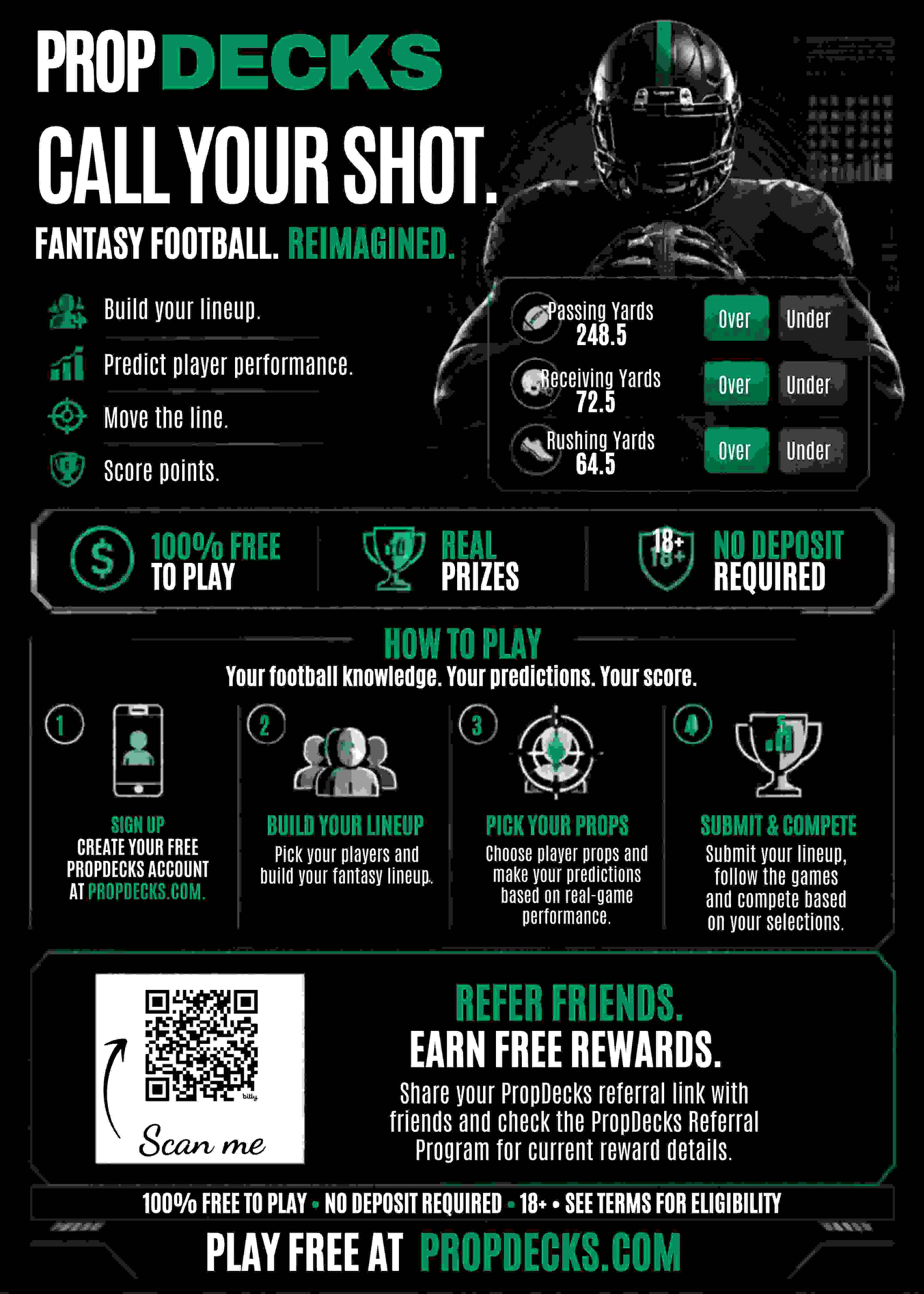 Make Every Football Game More Exciting with PropDecks!